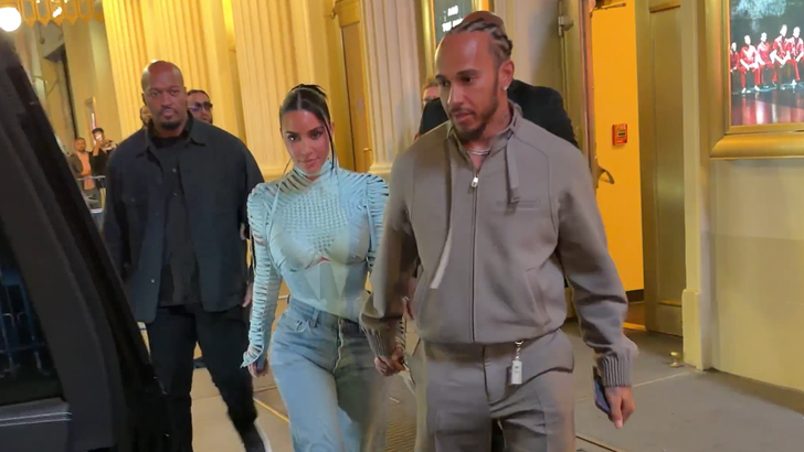 Kim Kardashian Holds Hands With Lewis Hamilton While Leaving Her Broadway Show: Are They Official Now?