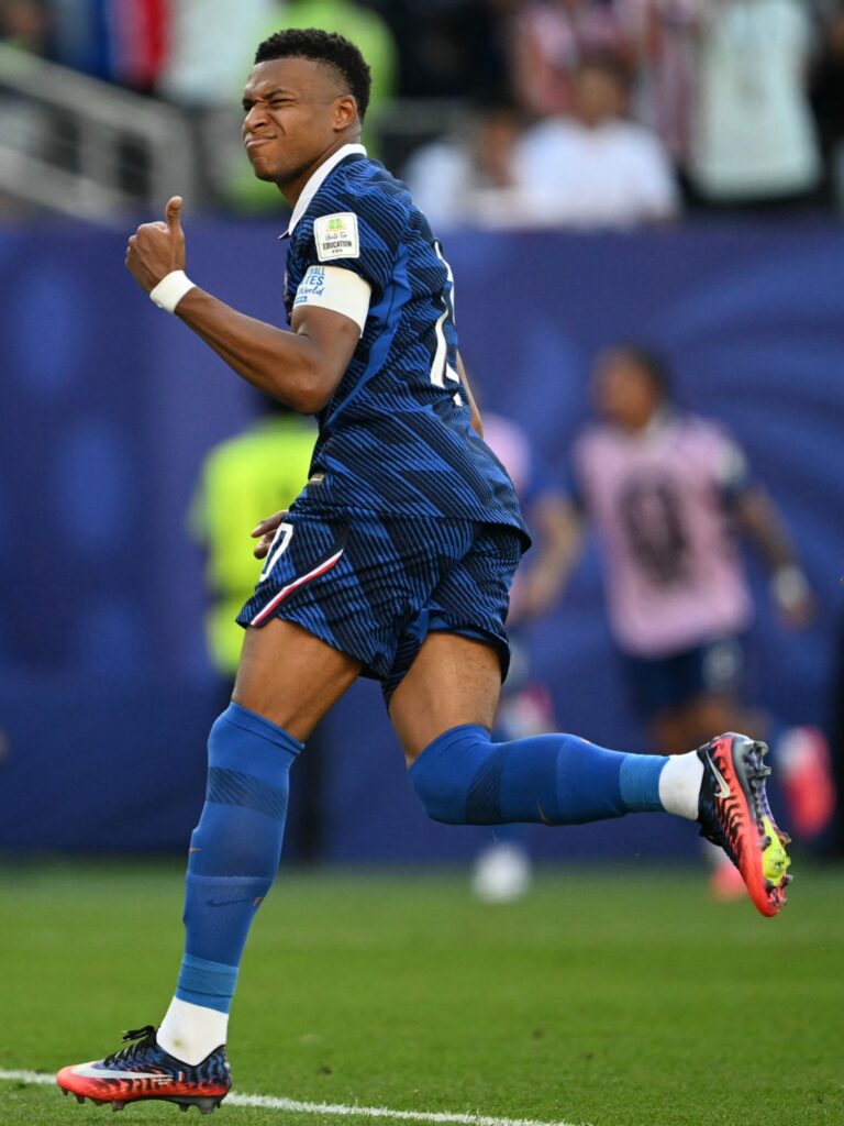 Kylian Mbappé has goal contributions at every single World Cup game so far