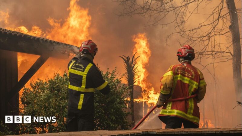 France Spain Wildfires Displace 300k People