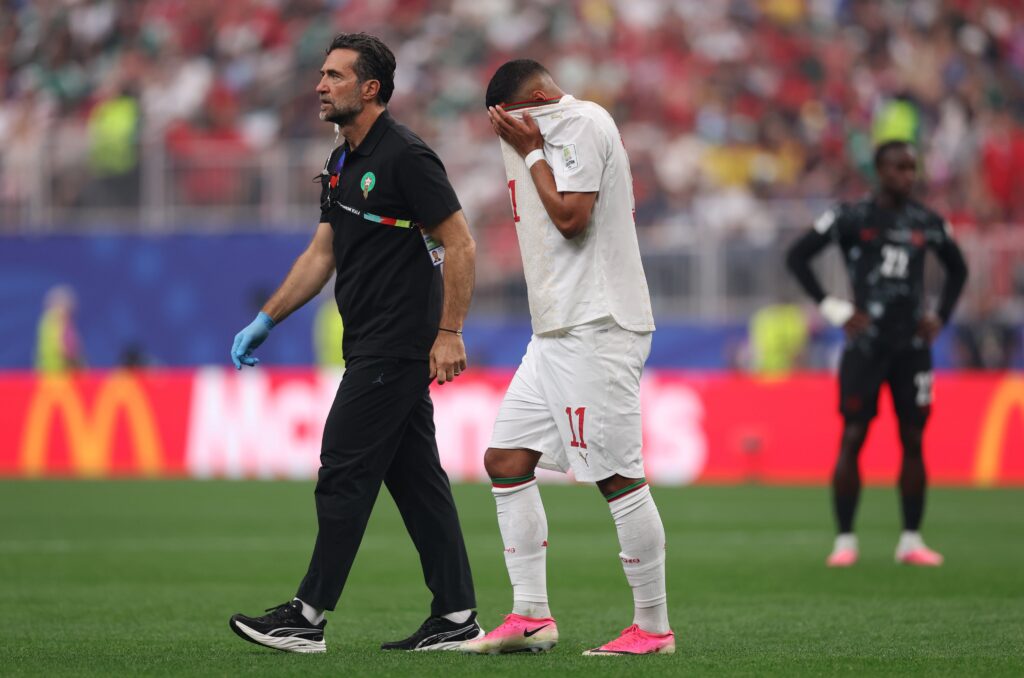 Heartbreaking for Morocco star Ismael Saibari, leaving the pitch against Canada due to hamstring injury