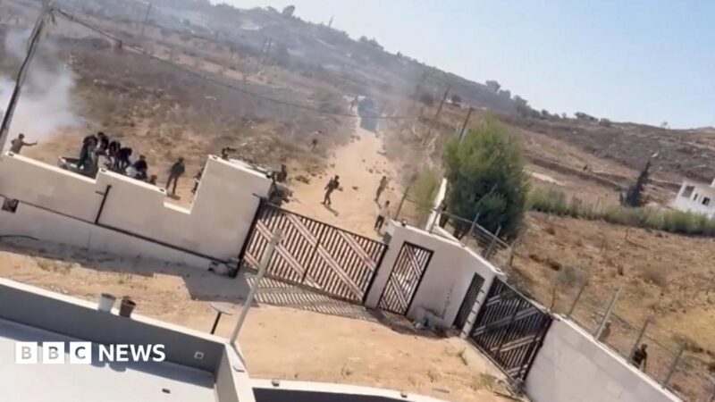 Israeli settlers besiege two Palestinian families in West Bank village as forces withdraw