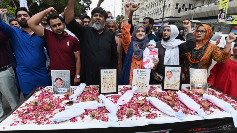 Pakistan suspends 8 officials after Islamabad hospital fire kills 14 babies