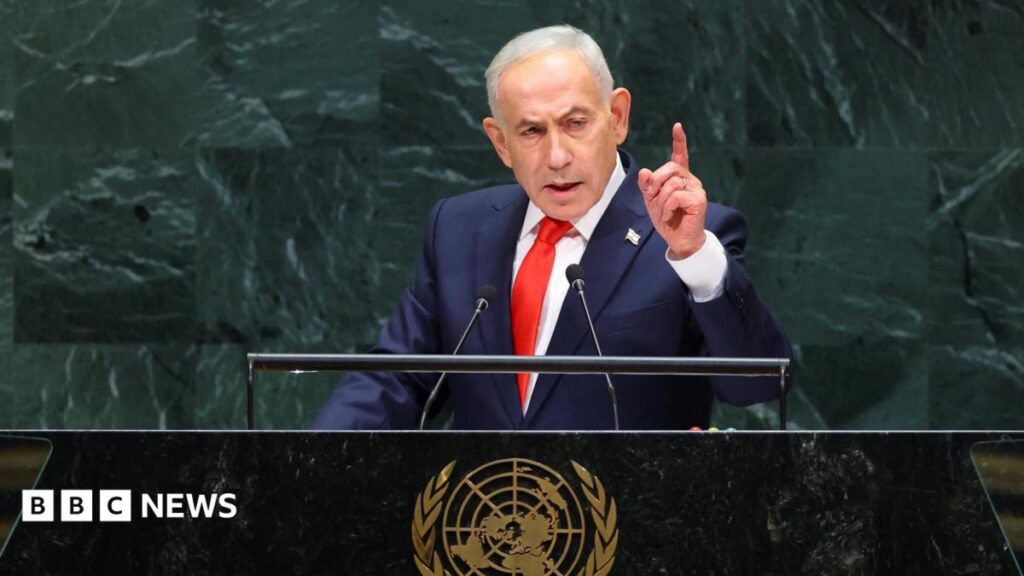 Netanyahu calls UN walk‑out delegates ‘moral cowards’ as he defends Gaza strikes – 2026 UNGA speech