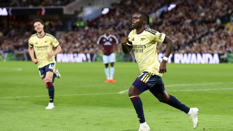 Bukayo Saka scores winner as Arsenal edge Aston Villa 2-1 in September 2026 clash
