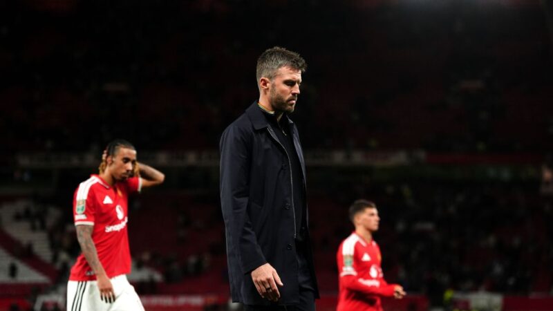 Michael Carrick under fire after Manchester United’s 2-0 Carabao Cup loss to Brighton, 2026