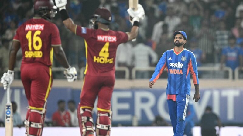 West Indies Beat India in T20 World Cup – Shai Hope Scores 100, Series 1-1