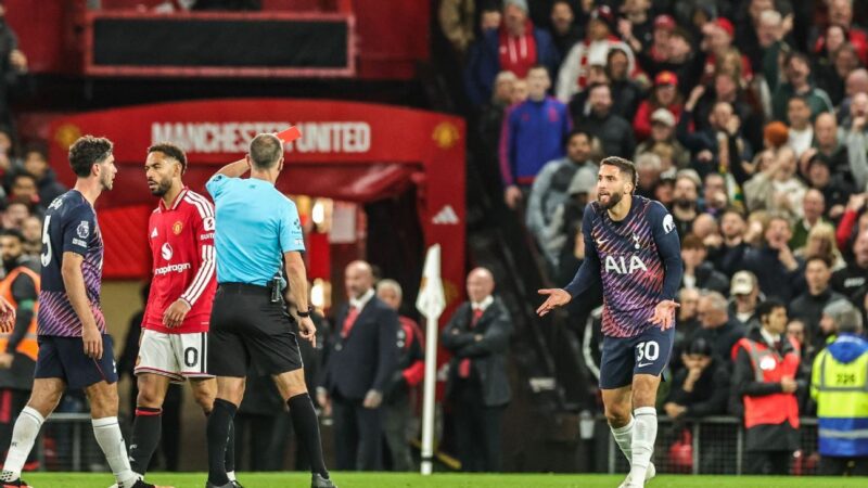 Roberto De Zerbi admits he ‘kissed’ Rodrigo Bentancur after red card vs Manchester United – what it means for Spurs’ title push