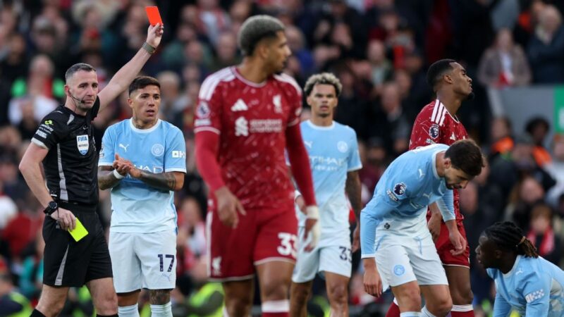 Andoni Iraola slams referee over Ryan Gravenberch red card in Liverpool 3-0 loss to Man City 2026